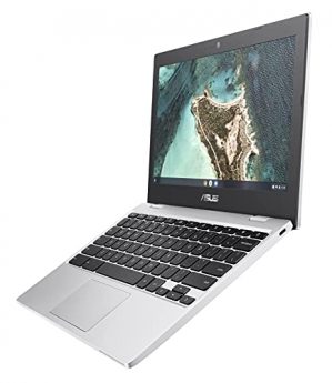 ASUS Chromebook CX1, 11.6" HD NanoEdge Display, Intel Celeron N3350 Processor, 32GB eMMC,  4GB RAM, Spill-resistant Keyboard, Chrome OS, Transparent Silver, CX1100CNA-AS42