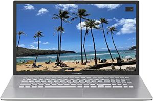 2021 Newest Asus Powerful VivoBook 17 Laptop: 17.3" HD+ IPS Display, 4-Core Intel i7-1065G7(Upto 3.9GHz), 16GB RAM, 1TB PCIe SSD, UHD Graphics, Webcam, HDMI, WiFi, USB-C, Sonic Master, Win10S, TF