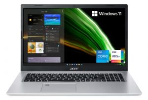 Acer Aspire 5 A517-52-58UL Laptop | 17.3" Full HD IPS Display | 11th Gen Intel Core i5-1135G7 | Intel Iris Xe Graphics | 8GB DDR4 | 512GB SSD | WiFi 6 | Fingerprint Reader | BL Keyboard | Windows 11