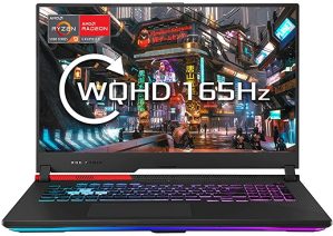 ASUS ROG Strix Advantage Edition G713QY QHD 165Hz Windows 11 Gaming Laptop (AMD Ryzen R9-5900HX, AMD RX 6800M 12 GB Graphics, 16 GB RAM, 1 TB SSD, Wi-Fi 6)