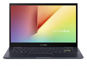 ASUS VivoBook Flip 14 Thin and Light 2-in-1 Laptop, 14” FHD Touch Display, AMD Ryzen 7 5700U, 8GB RAM, 512GB SSD, Glossy, Stylus, Fingerprint, Windows 10 Home, TM420UA-DS71T-CA