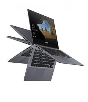 Asus VivoBook Flip 14 Touch Laptop, 14” FHD Intel Core i5-10210U Processor, 8GB RAM, 256GB SSD, Windows 10, Fingerprint Reader, TP412FA-DS51T-CA, Star Grey