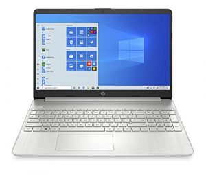 HP Laptop 15-ef2020ca, AMD Ryzen 5 5500U Processor, AMD Radeon Graphics, 8GB RAM, 512 GB SSD, Windows 10 Home (2021, Natural Silver)