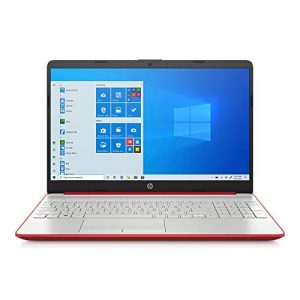 HP Laptop PC 15 Intel Gold 6405U 128GB SSD 4GB Windows 10 Red 15.6" Display