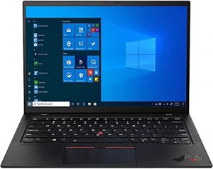 Latest Lenovo ThinkPad X1 Carbon Gen 9 14" FHD+ Ultrabook IPS, 400 nits,11th gen i7-1165G7, 16GB DDR4, 1TB SSD, Fingerprint Reader, Thunderbolt 4, Win 10 Pro (20XW003GUS), Black