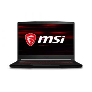 MSI GF65 Gaming Laptop: 15.6" 144Hz FHD 1080p, Intel Core i5-10500H, NVIDIA GeForce RTX 3050, 8GB, 256GB NVMe SSD, Red Keyboard, Win 10, Black (10UC-440)