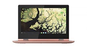Lenovo Chromebook C340 11 Inch (11.6 Inch) HD Convertible Touchscreen Laptop - (Intel Celeron, 4 GB RAM, 32 GB eMMC, Chrome OS) - Sand Pink