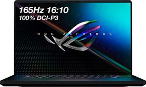 ASUS ROG Zephyrus M16 16" WQXGA 165Hz Gaming Notebook Computer, Intel Core i9-11900H 2.5GHz, 16GB RAM, 1TB SSD, NVIDIA GeForce RTX 3060 6GB, Windows 10 Home, Free Upgrade to Windows 11, Off Black