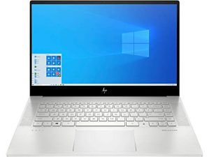 HP Envy 15t-ep000 8RG48AV Gaming Laptop (Intel i7-10750H 6-Core, 16GB RAM, 256GB SSD, NVIDIA GTX 1650 Ti, 15.6" Full HD (1920x1080), Fingerprint, WiFi, Bluetooth, Webcam, Win 10 Home) - Silver
