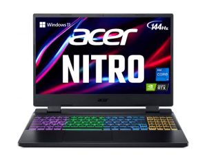 Acer Nitro 5 AN515-58-725A Gaming Laptop | Intel Core i7-12700H | NVIDIA GeForce RTX 3060 Laptop GPU | 15.6" FHD 144Hz 3ms IPS Display | 16GB DDR4 | 512GB Gen 4 SSD | Killer Wi-Fi 6 | RGB Keyboard