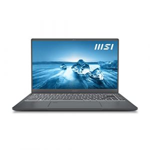 MSI Prestige 14 EVO 14" FHD Ultra Thin and Light Professional Laptop: Intel Core i5-1240P Iris Xe 16GB LPDDR4X 1TB NVMe SSD, Thunderbolt 4, MicroSD Card Reader, Win 11 Pro: Carbon Gray A12M-012