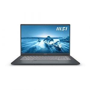 MSI Prestige 15 15.6" FHD Ultra Thin and Light Professional Laptop: Intel Core i5-1240P GTX1650 16GB LPDDR4X 512GB NVMe SSD, Thunderbolt 4, MicroSD Card Reader, Win 11: Carbon Gray A12SC-011