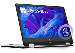 Jumper 11.6 Inch HD Laptop,Windows 11 Touchscreen Laptops,4GB DDR4 128GB EMMC Intel Celeron N4000,Ultrabook with WIFI 2.4GHZ,USB 3.0 Bluetooth 4.0,Support 256GB TF Card and 1TB SSD Expansion,Gray