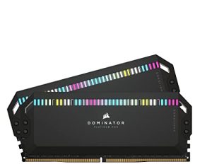 CORSAIR Dominator Platinum RGB DDR5 32GB (2x16GB) DDR5 5200 (PC5-41600) C40 1.25V - Black