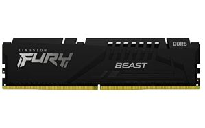 Kingston Fury Beast 16GB 5600MHz DDR5 CL40 DIMM Single Module Desktop Memory KF556C40BB-16 Black