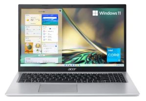 Acer Aspire 5 A515-56-32DK Slim Laptop - 15.6" Full HD IPS Display - 11th Gen Intel i3-1115G4 Dual Core Processor - 4GB DDR4 - 128GB NVMe SSD - WiFi 6 - Windows 11 Home in S mode