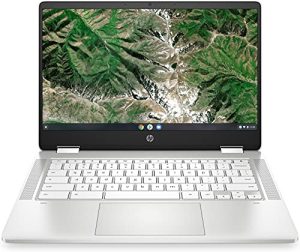 HP Chromebook 14" Laptop PC 14a-ca0009sa, Touch Screen, Intel Celeron, 4GB RAM, 64GB SSD, FHD, Silver